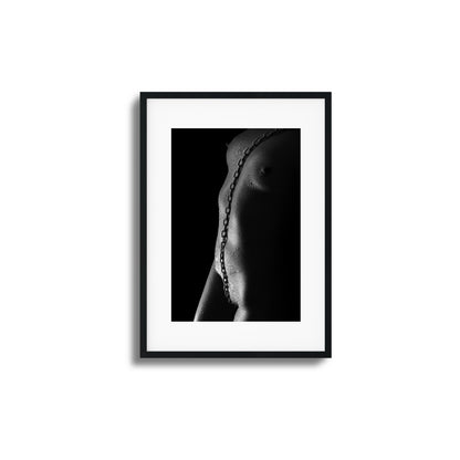 Nude with Steel Chain Framed Art