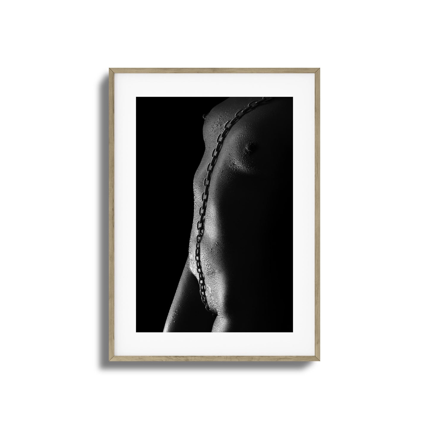 Nude with Steel Chain Framed Art
