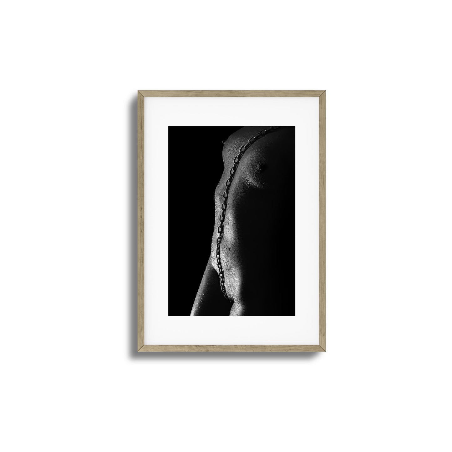 Nude with Steel Chain Framed Art