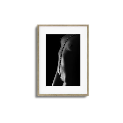 Nude with Steel Chain Framed Art