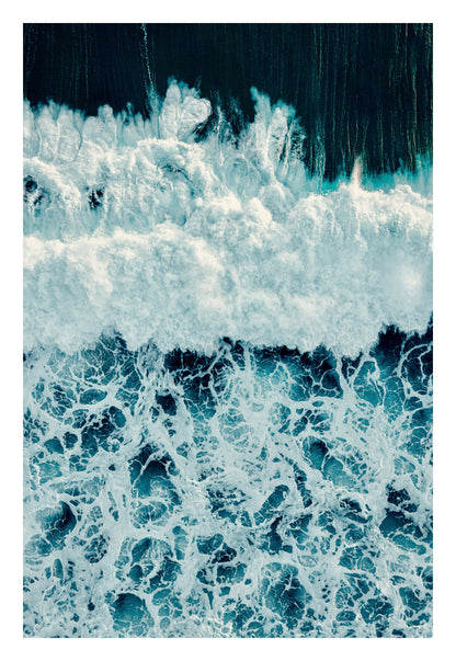 Ocean Texture from Above Framed Art
