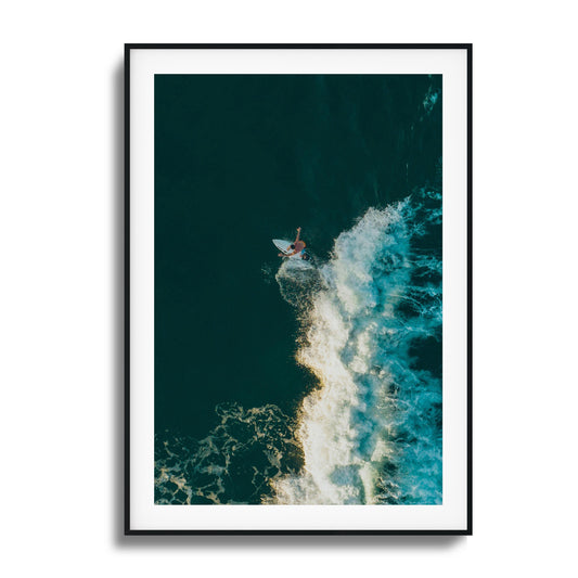 Ocean Rider in Action Framed Art