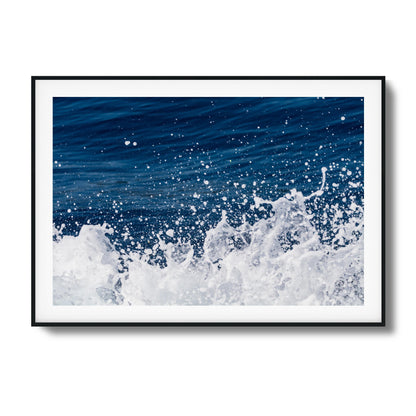 Ocean Splash Close-Up Framed Art - Assure Spark