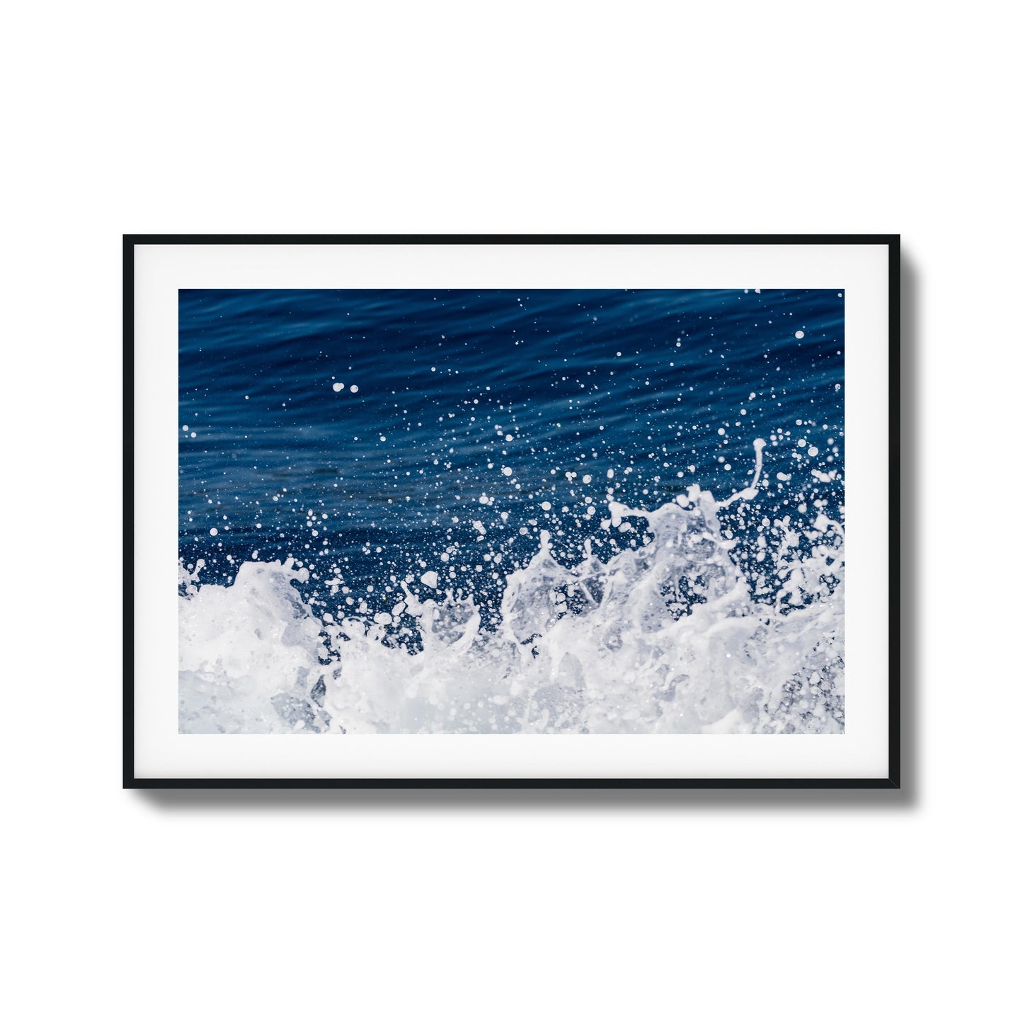 Ocean Splash Close-Up Framed Art