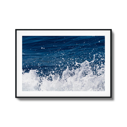 Ocean Splash Close-Up Framed Art