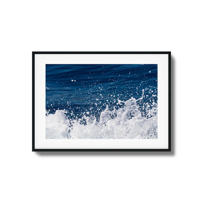 Ocean Splash Close-Up Framed Art