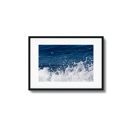 Ocean Splash Close-Up Framed Art