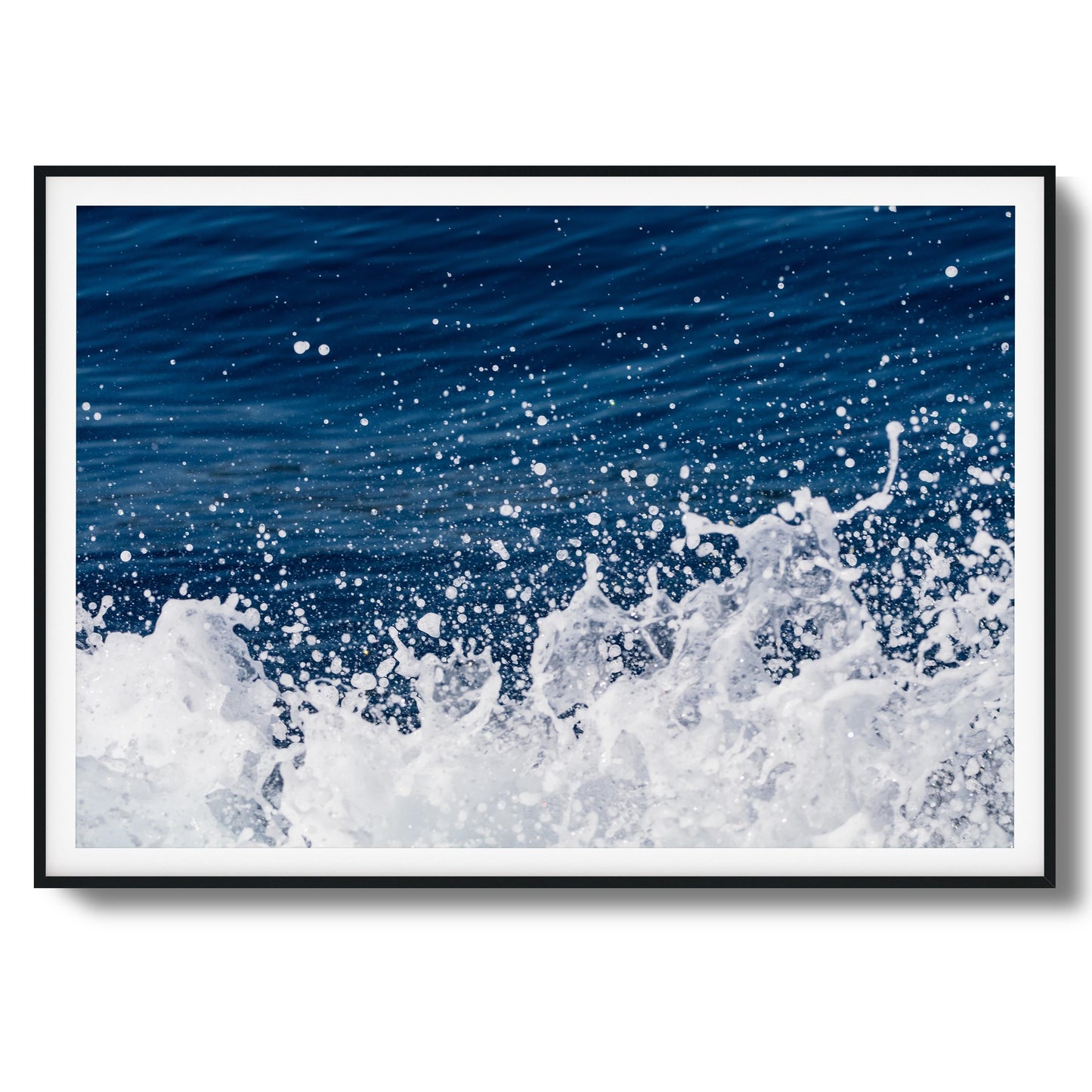 Ocean Splash Close-Up Framed Art