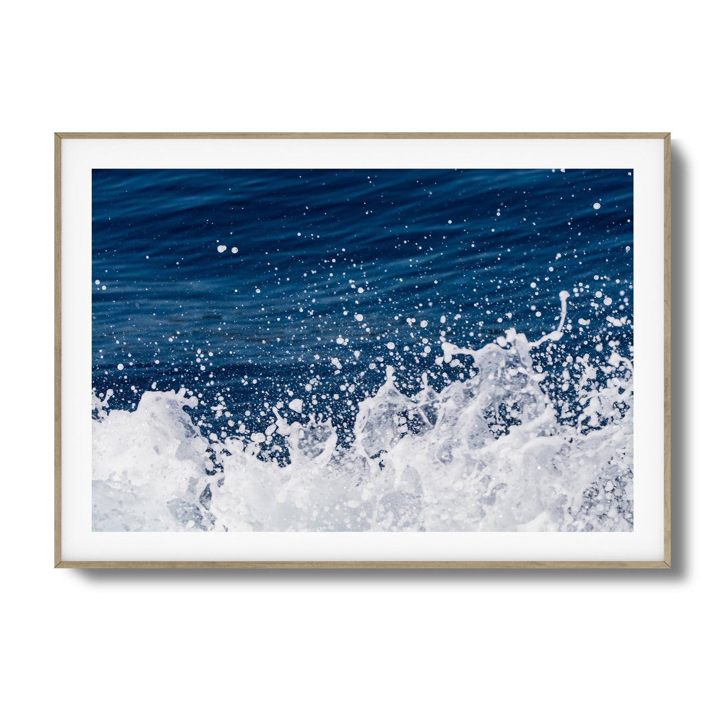 Ocean Splash Close-Up Framed Art