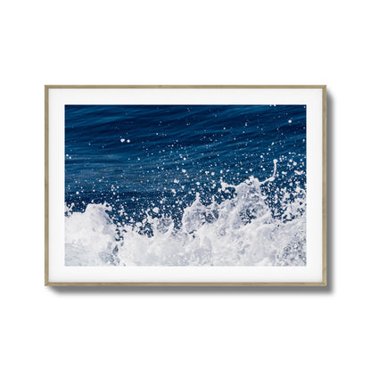 Ocean Splash Close-Up Framed Art