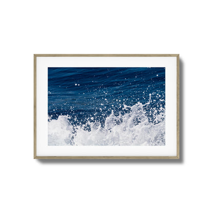 Ocean Splash Close-Up Framed Art