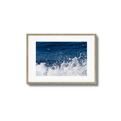 Ocean Splash Close-Up Framed Art