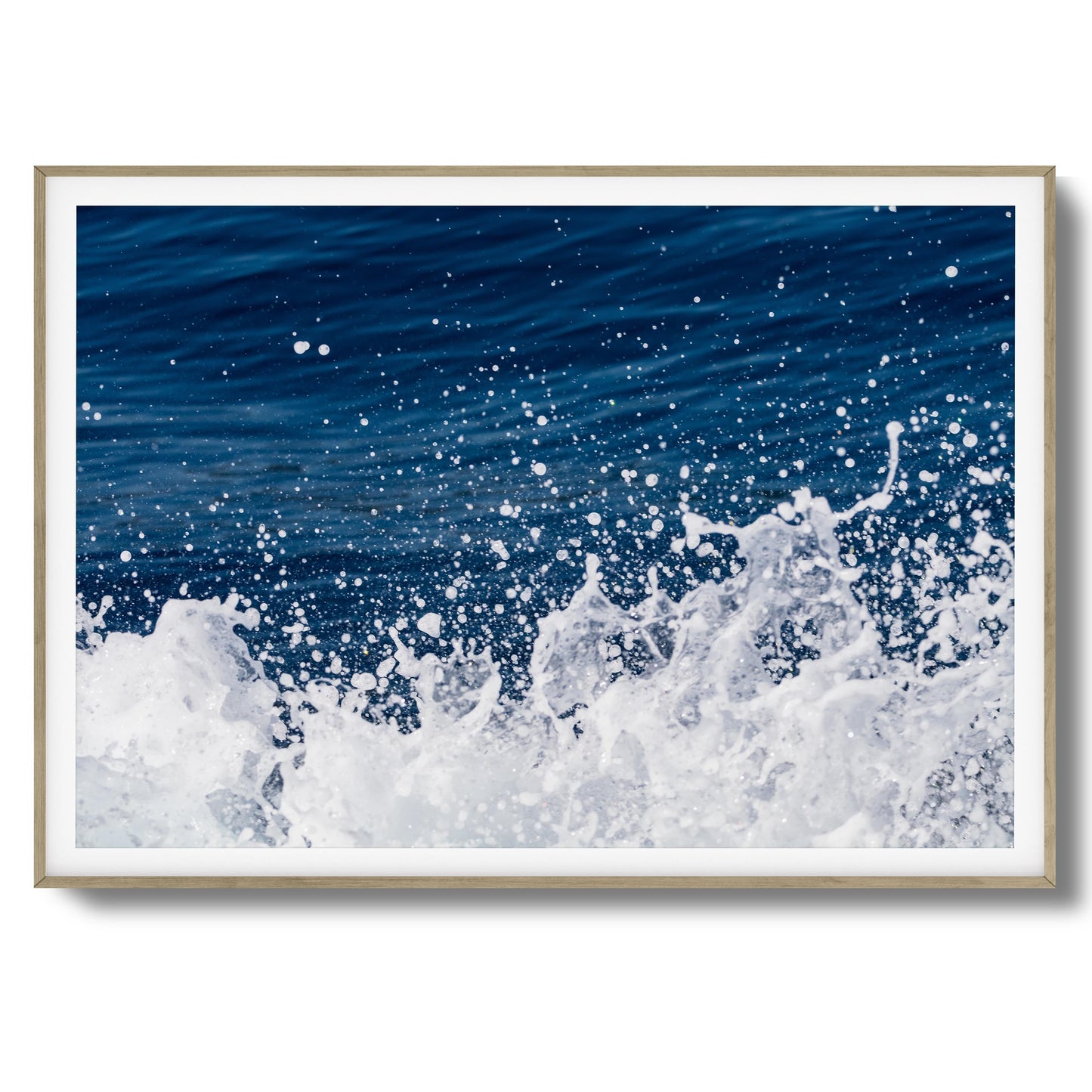 Ocean Splash Close-Up Framed Art