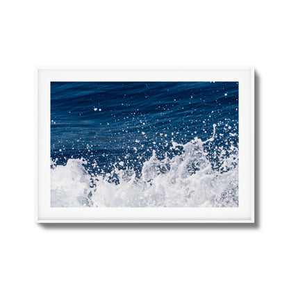 Ocean Splash Close-Up Framed Art
