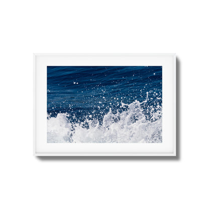Ocean Splash Close-Up Framed Art