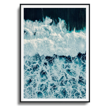 Ocean Texture from Above Framed Art