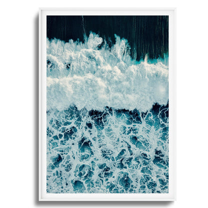 Ocean Texture from Above Framed Art