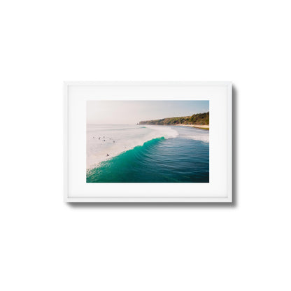 Ocean Wave Lineup Surf View Framed Art