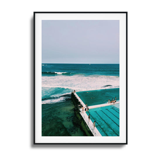 Poolside Break Framed Art