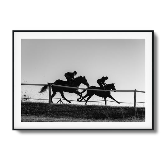 Racing Souls on the Horizon Framed Art - Assure Spark