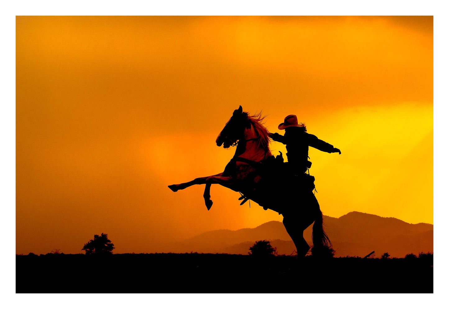 Ride the Fire Framed Art