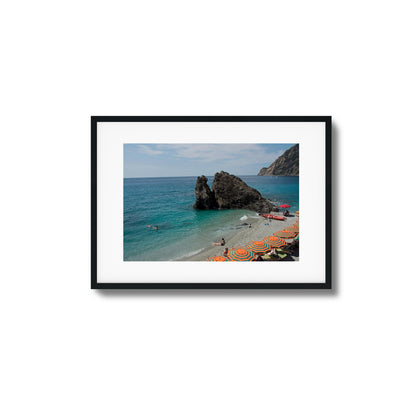 Rocky Cove Beach Scene Framed Art