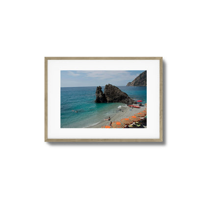 Rocky Cove Beach Scene Framed Art