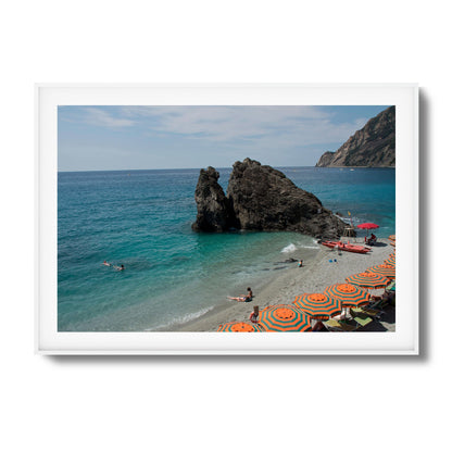 Rocky Cove Beach Scene Framed Art