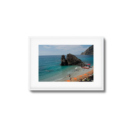 Rocky Cove Beach Scene Framed Art