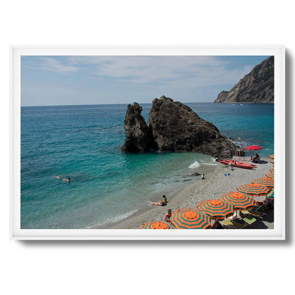 Rocky Cove Beach Scene Framed Art