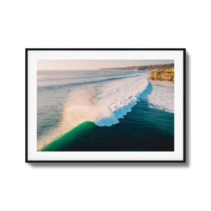 Rolling Waves from Above Framed Art