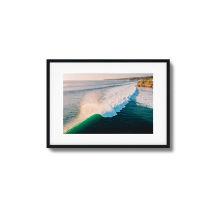 Rolling Waves from Above Framed Art
