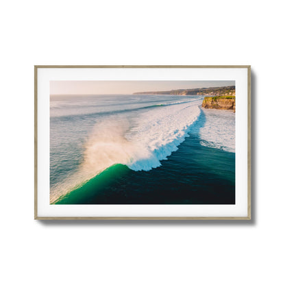 Rolling Waves from Above Framed Art