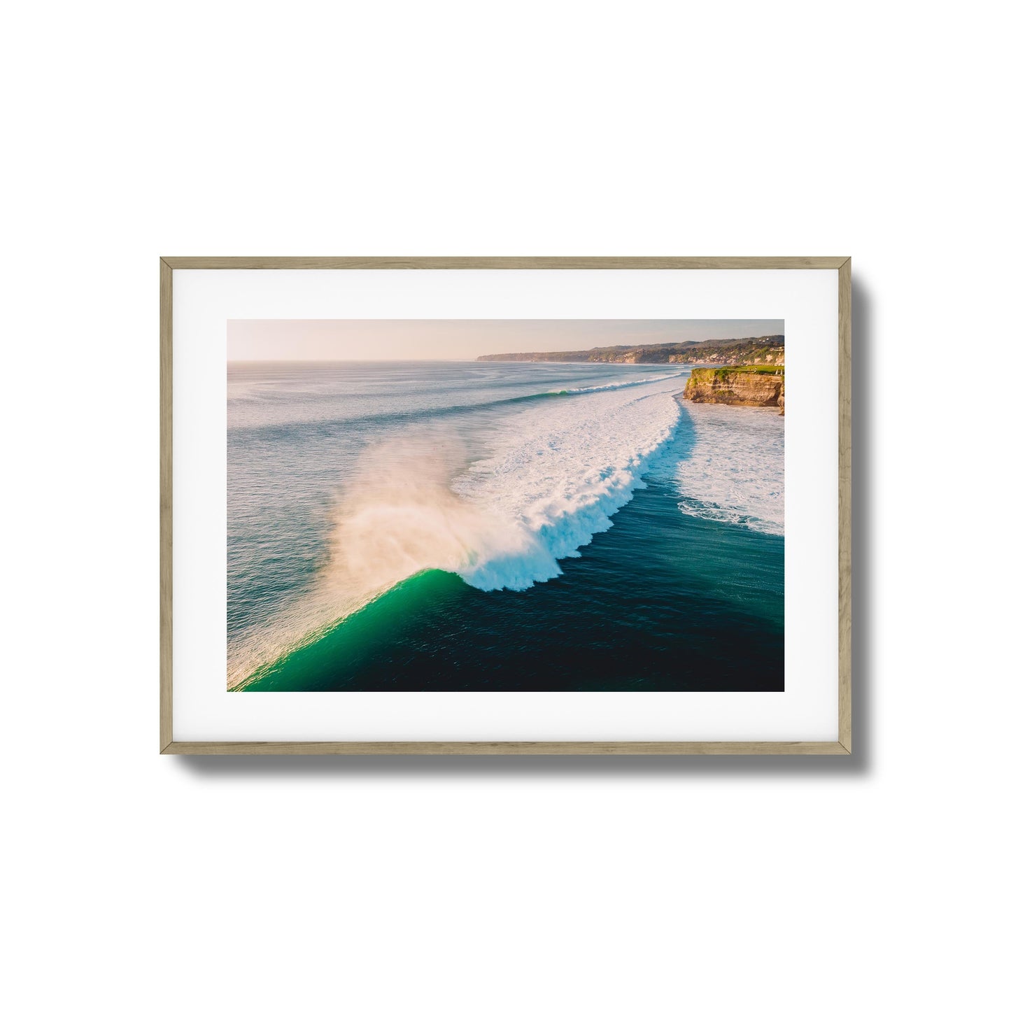Rolling Waves from Above Framed Art
