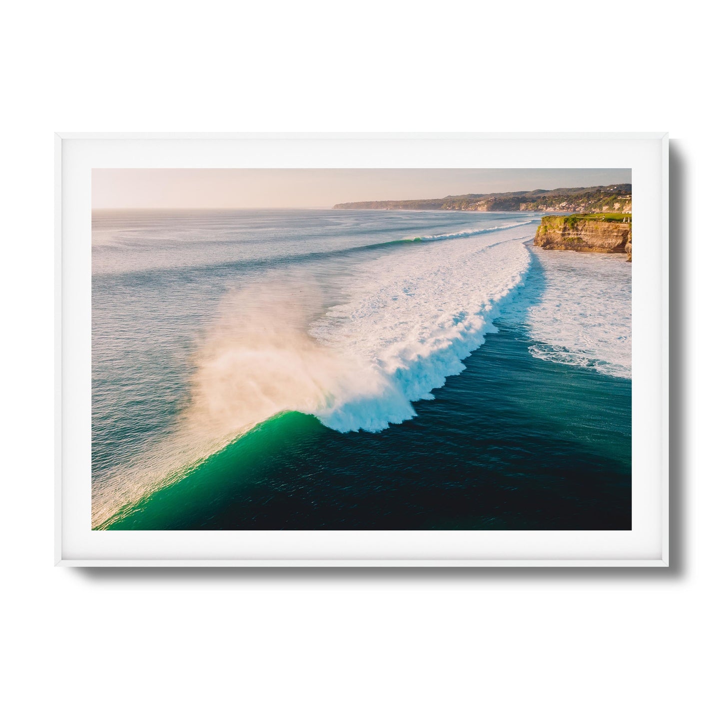 Rolling Waves from Above Framed Art