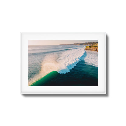 Rolling Waves from Above Framed Art