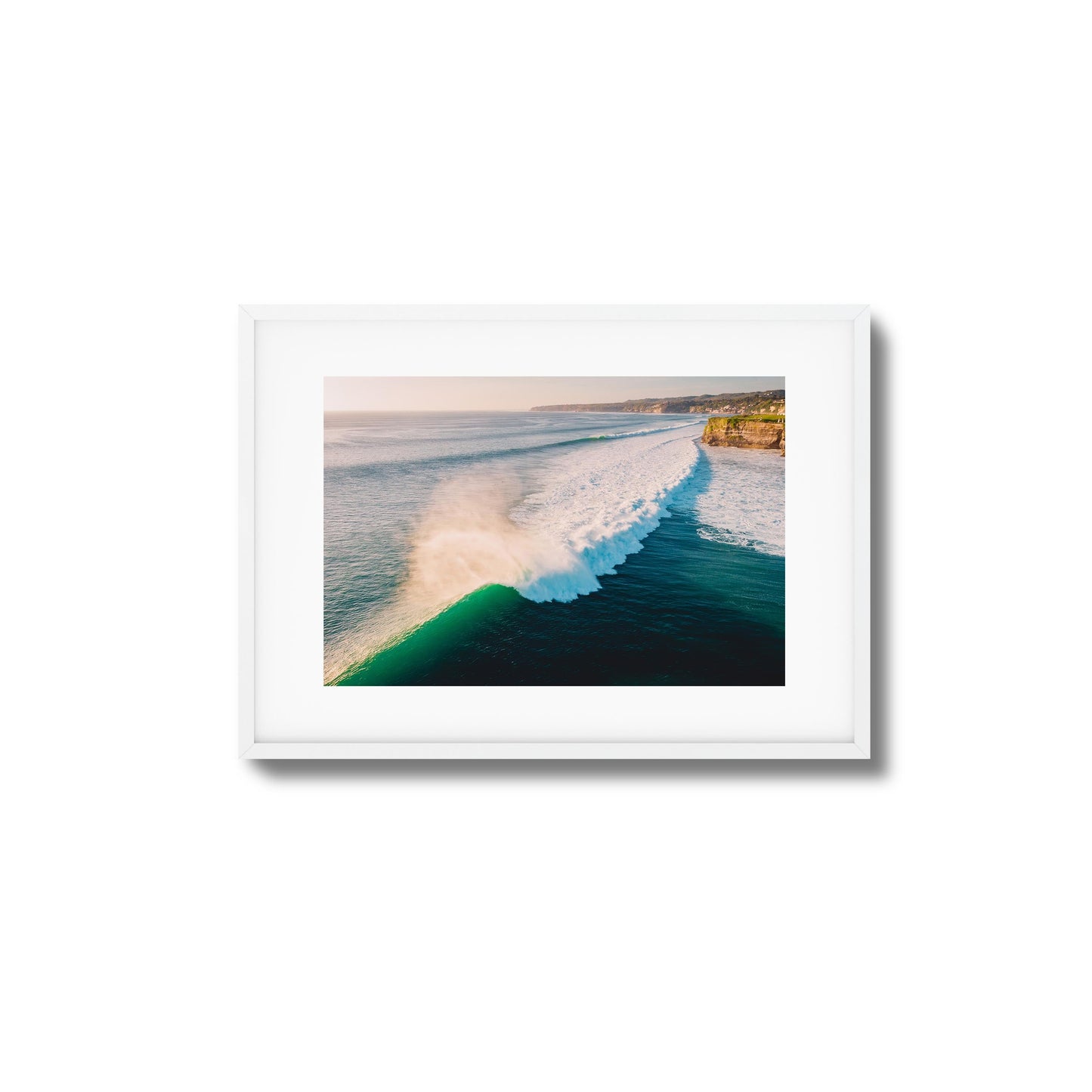 Rolling Waves from Above Framed Art