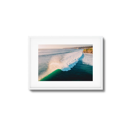 Rolling Waves from Above Framed Art