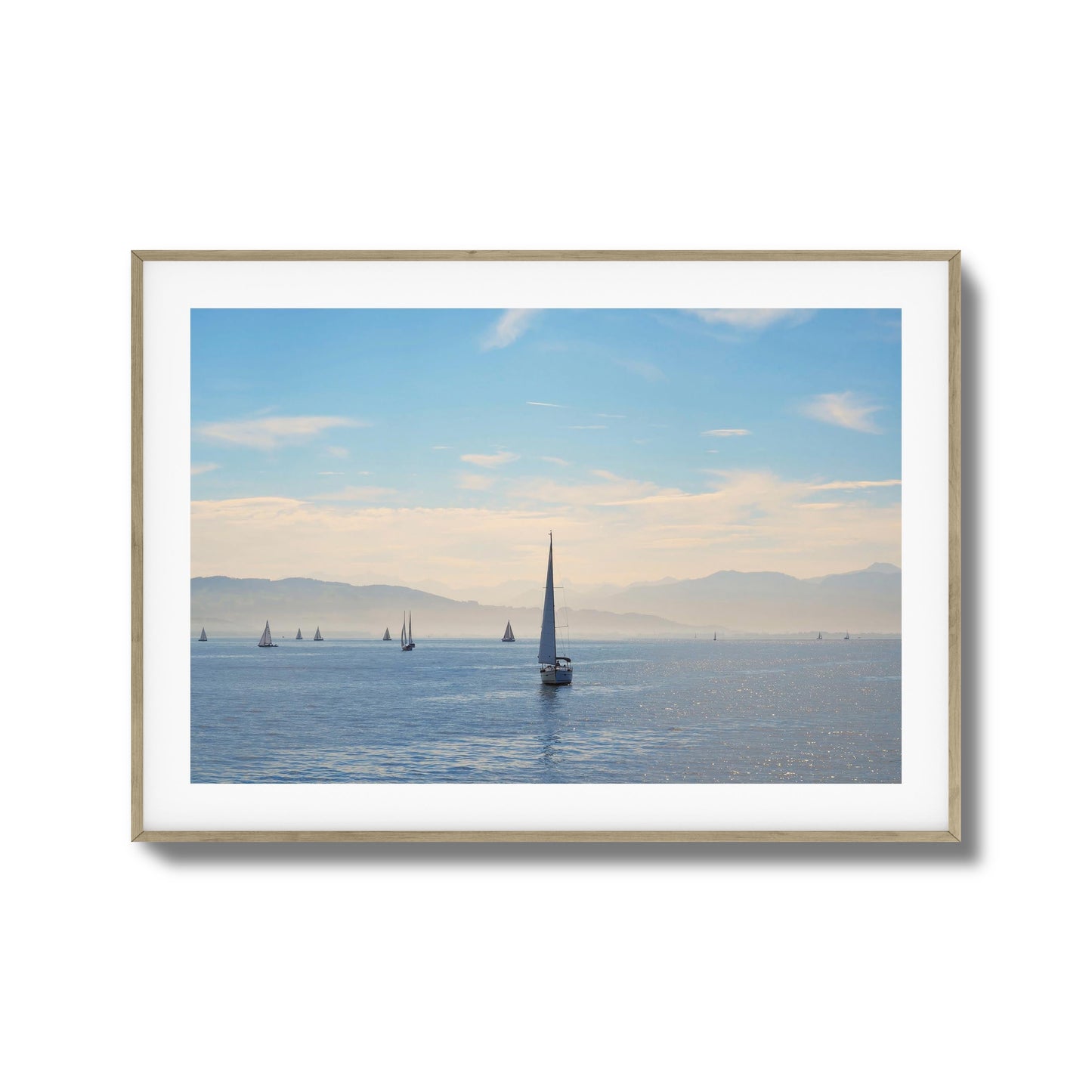 Sailboats on Tranquil Waters Art