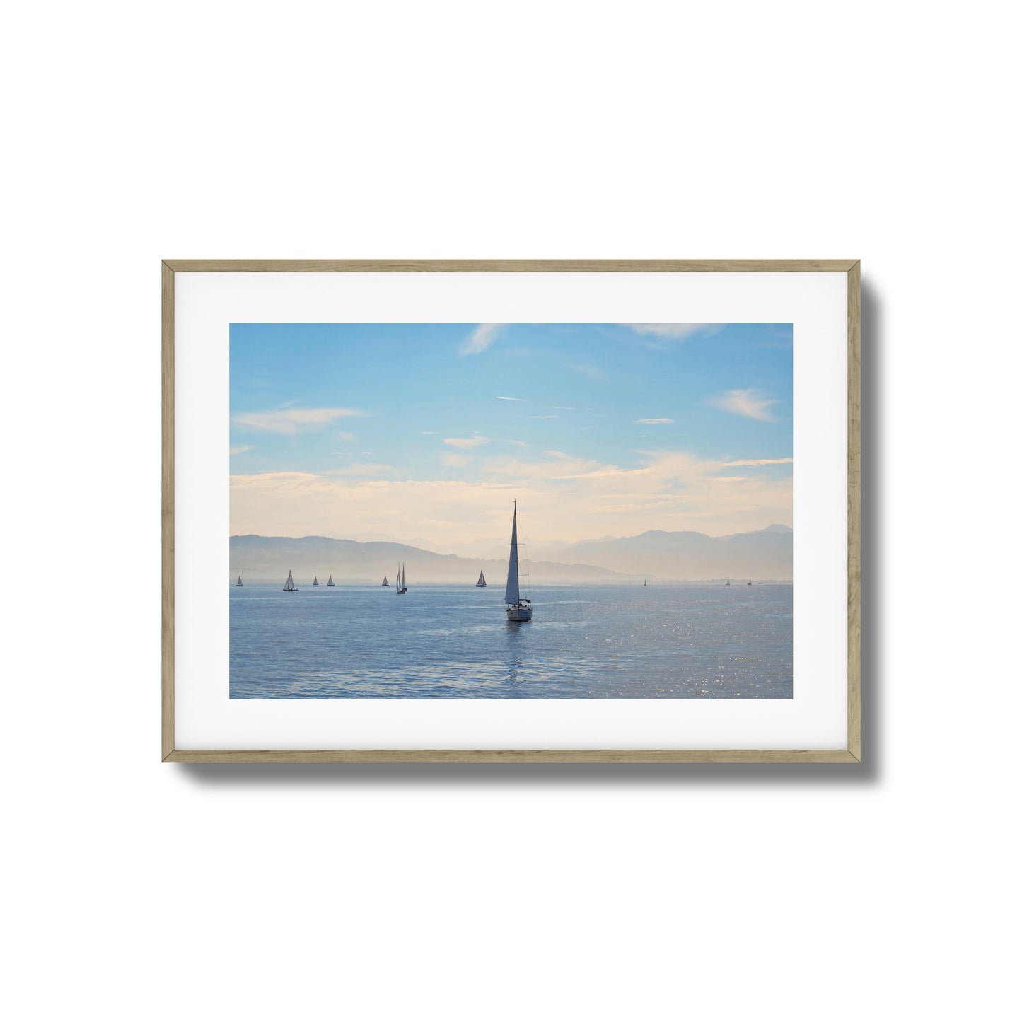 Sailboats on Tranquil Waters Art