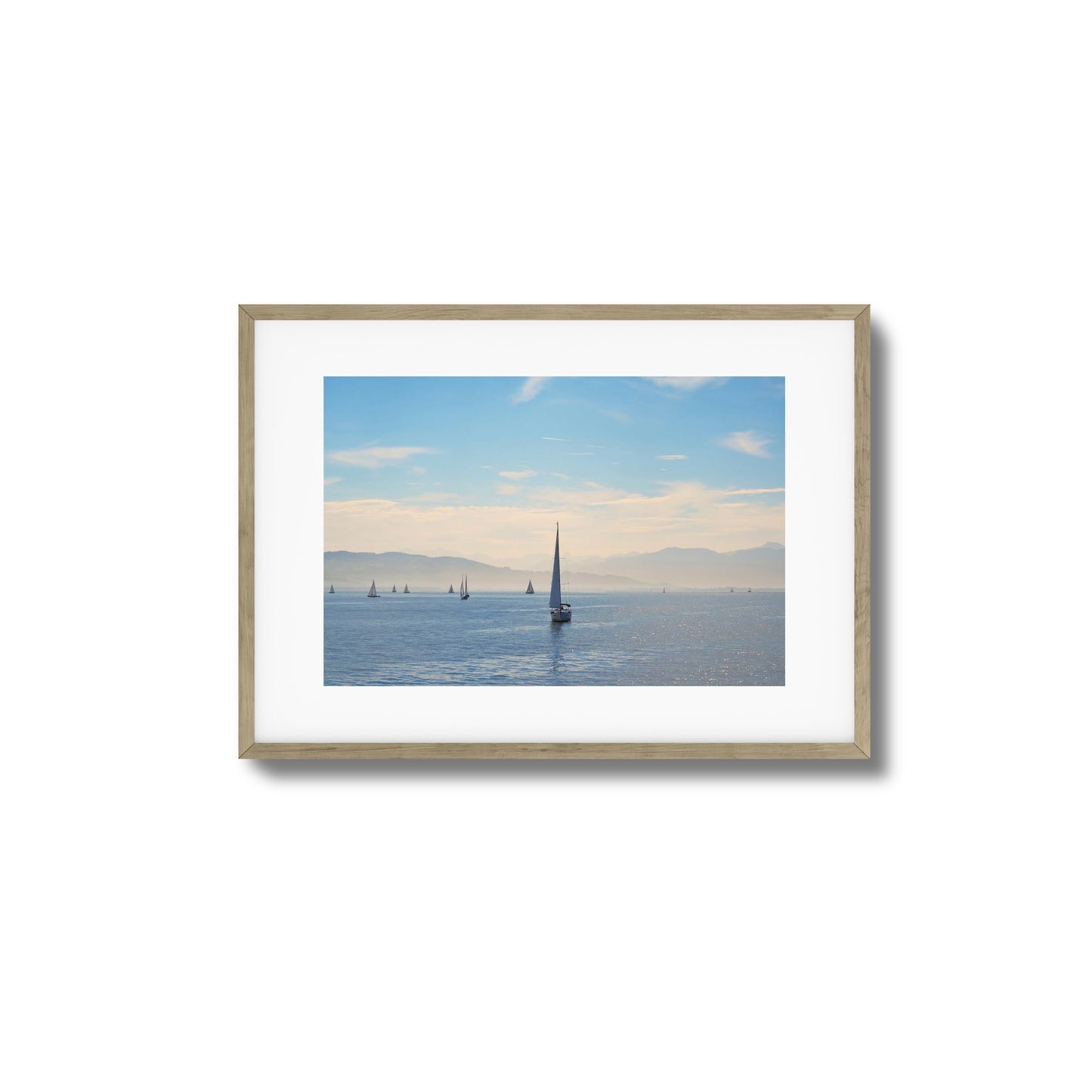 Sailboats on Tranquil Waters Art