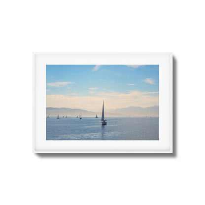 Sailboats on Tranquil Waters Art
