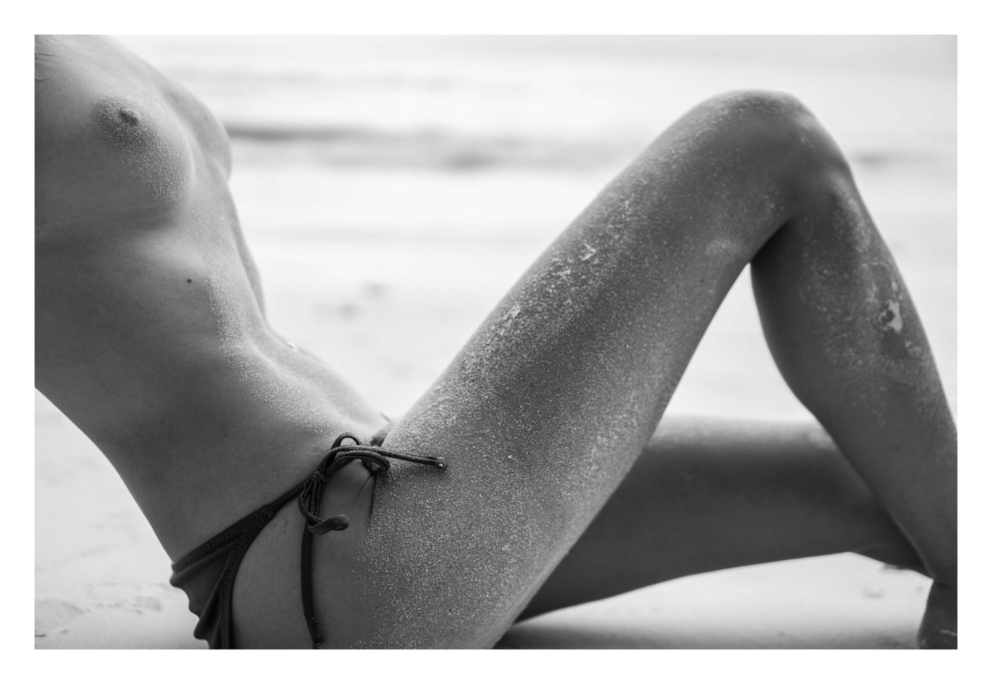 Sand-Covered Curves Framed Art