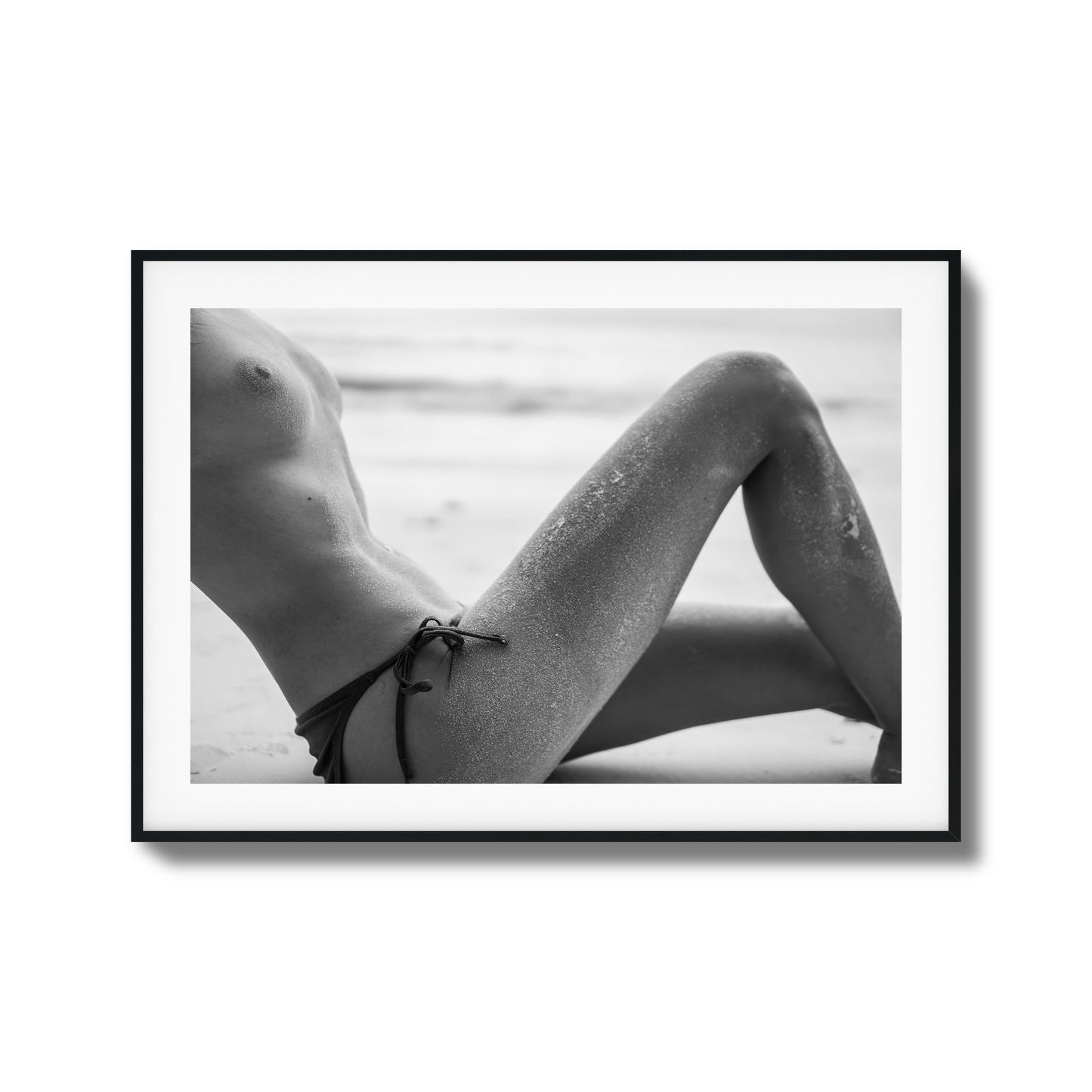 Sand-Covered Curves Framed Art