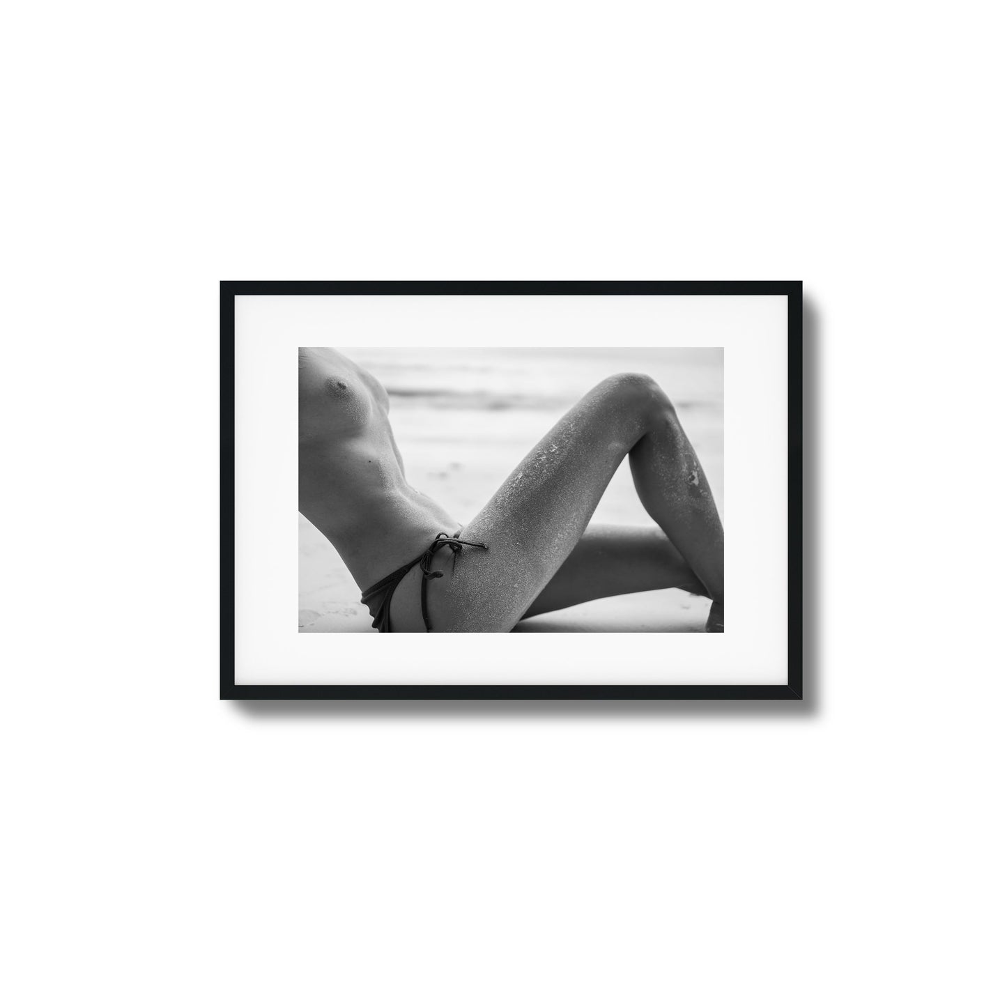 Sand-Covered Curves Framed Art