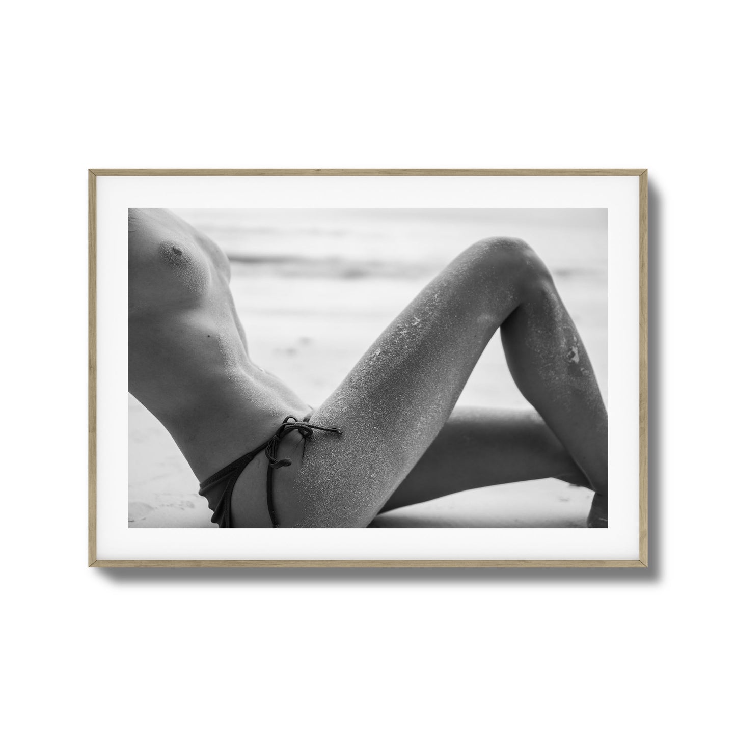 Sand-Covered Curves Framed Art