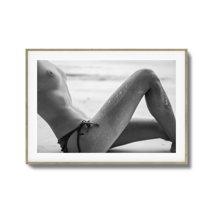 Sand-Covered Curves Framed Art