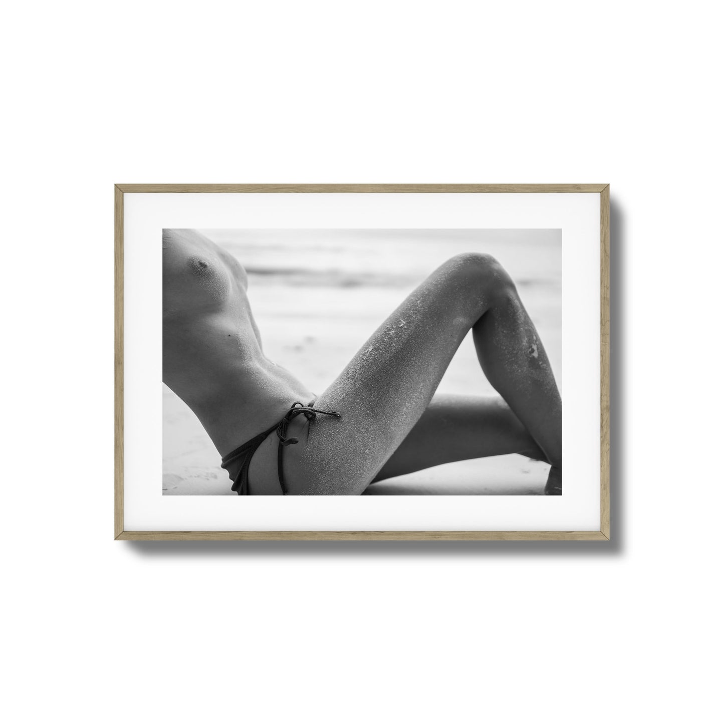 Sand-Covered Curves Framed Art