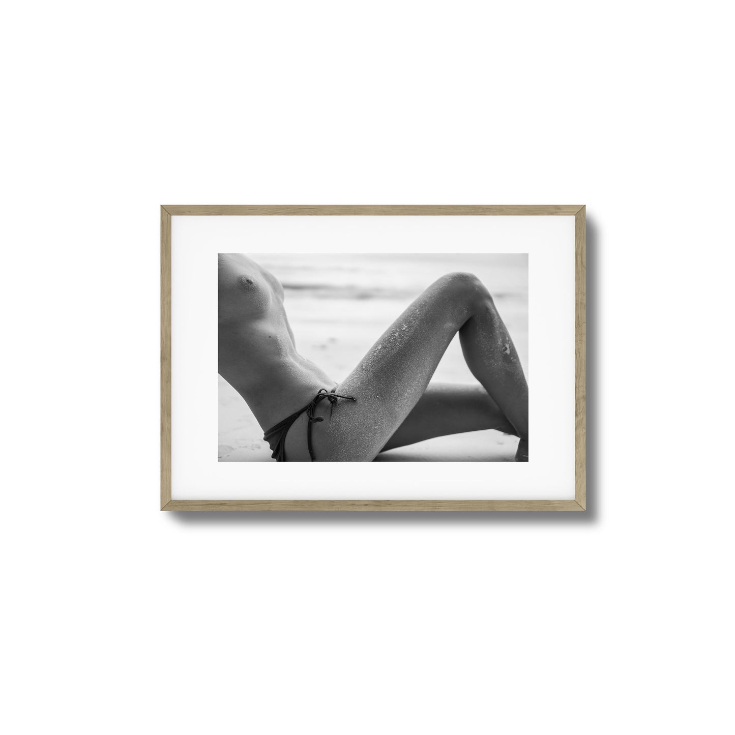 Sand-Covered Curves Framed Art