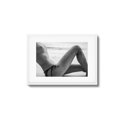 Sand-Covered Curves Framed Art